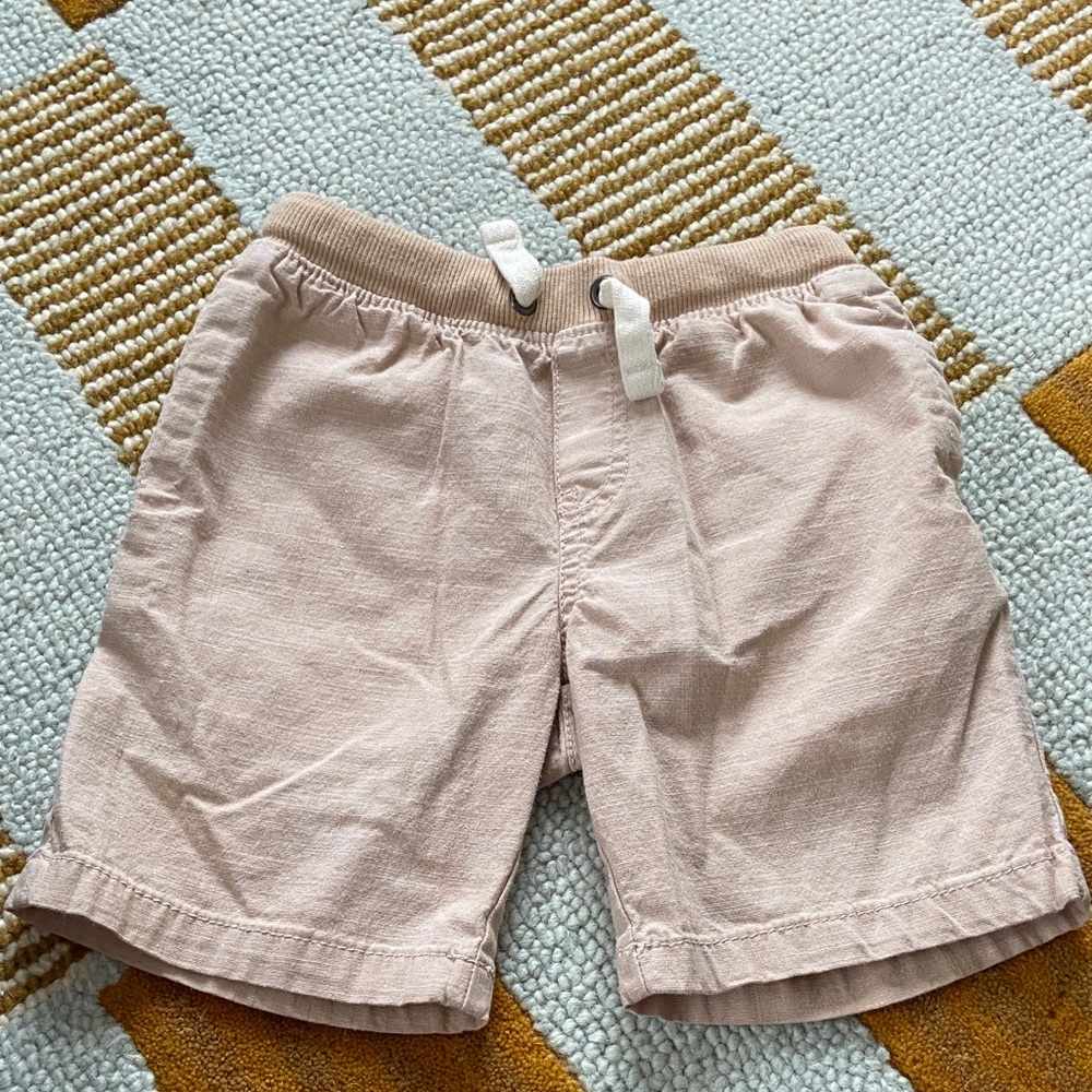 Cat & Jack cotton light beige pull on shorts size boys 5T